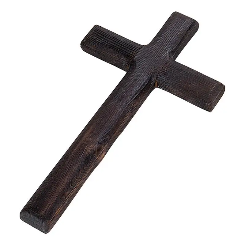 

Black Wooden Cross Holding Wood Cross For Bless Portable Cling Crosses For Handheld Praying Room Home Church Decoration