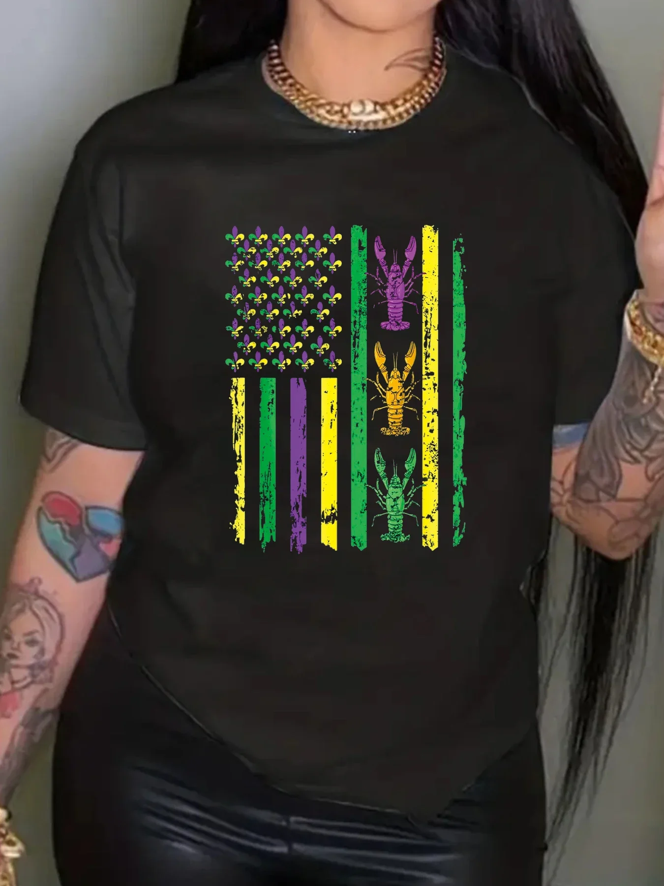 Футболка женская с принтом Круиз и короткими рукавами