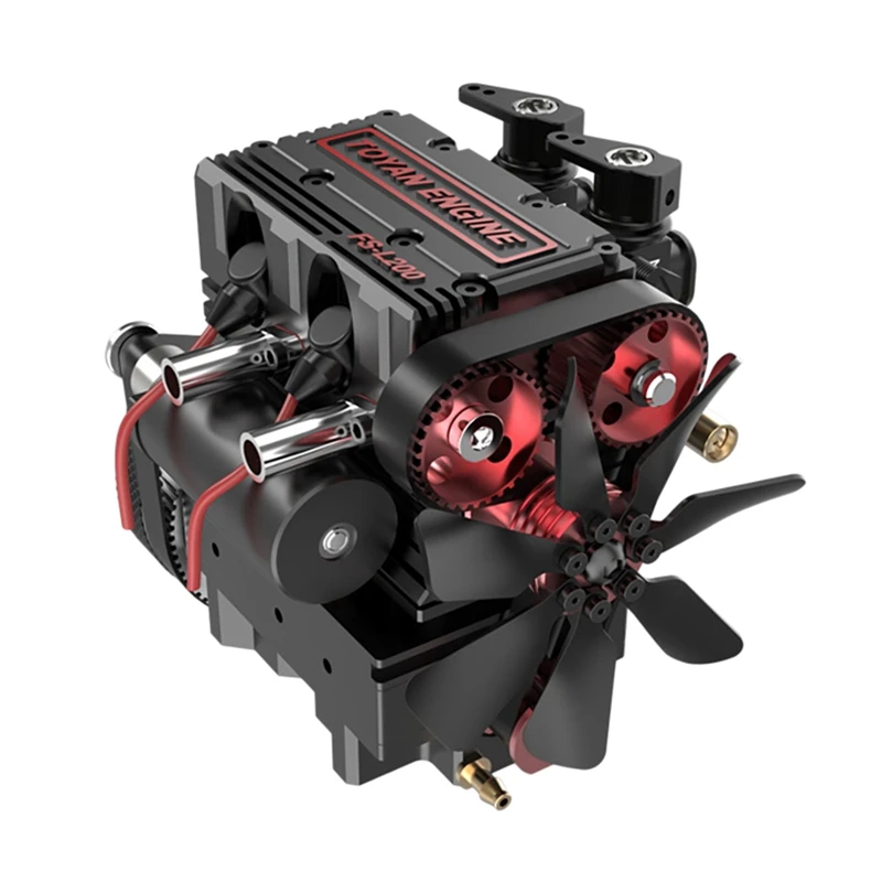 

TOYAN DIY Kit In-Line Twin Cylinderwater-Cooled Methanol Engine Internal Engine Model For 1/8 1/10 1/14 RC Car Ship
