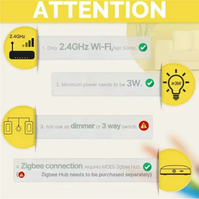 Фото Умный Wi-Fi выключатель A25F Tuya (версия для США) с поддержкой заземления и нейтрали, дистанционное управление через приложение, совместим с Alexa и Google Home, вилка стандарта США №3