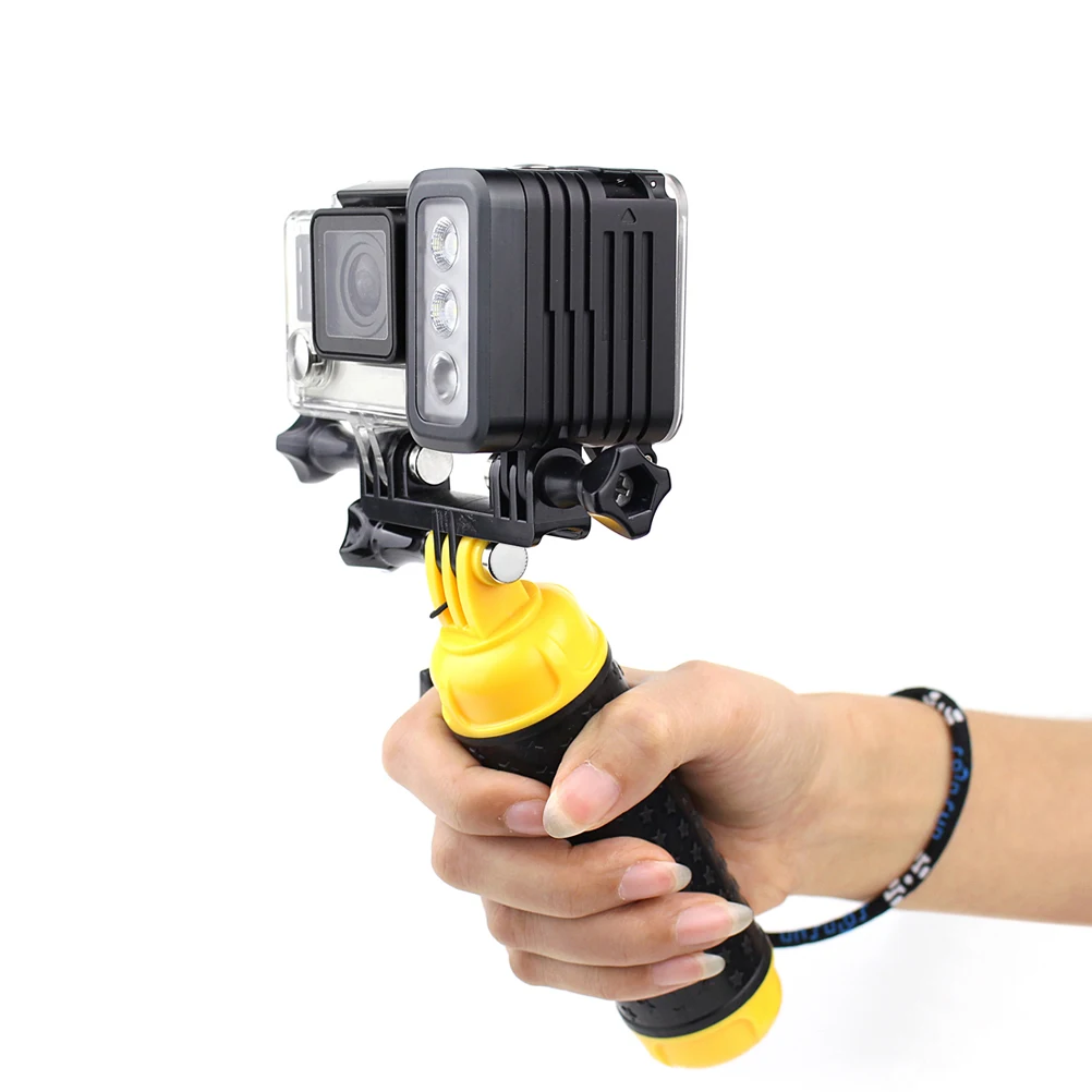 SOONSUN алюминиевый светодиодный светильник для GoPro Hero 10 9 8 7 6 5 4 Max SJCAM YI OSMO Экшн-камера