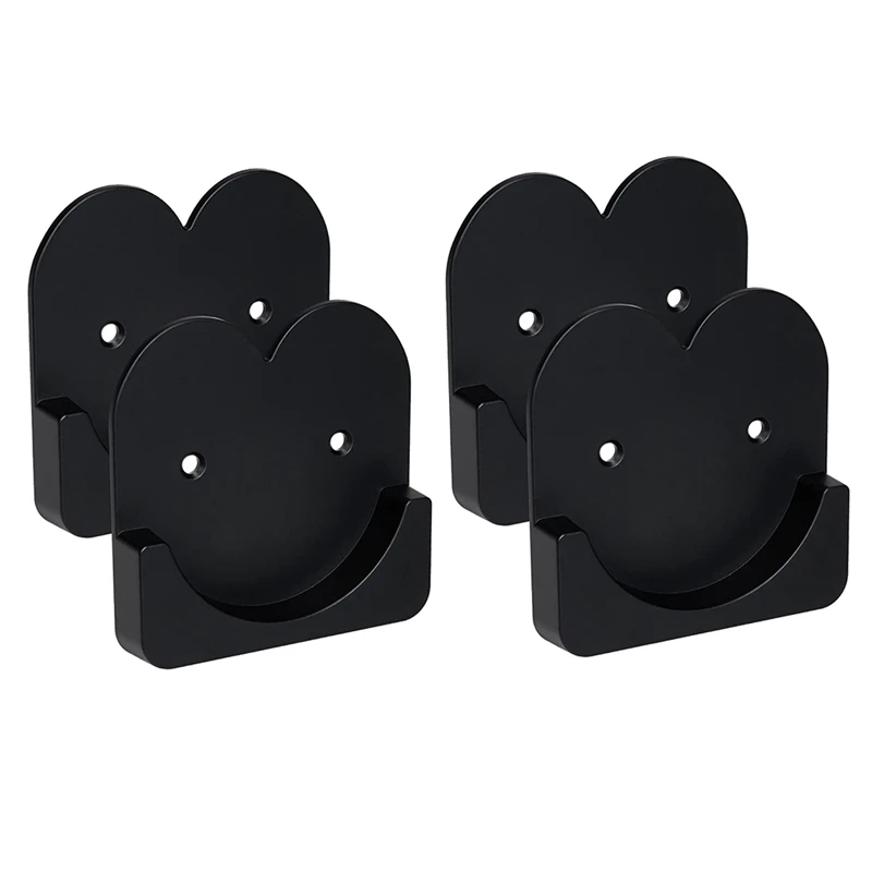 

4 Pack Shower Curtain Rod Mounting Bracket Adhesive Shower Rod Tension Retainer For Household Wall Bathroom Accessories