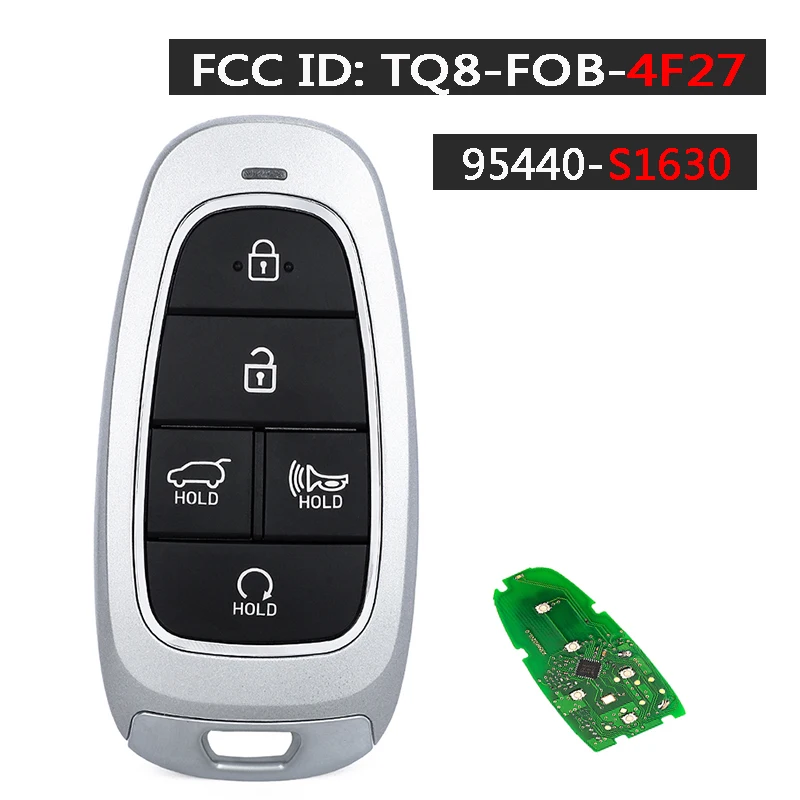 

KEYECU 433 МГц ID47 чип 95440-S1570 95440-S1530 95440S1630 TQ8-F08-4F27 дистанционный брелок без ключа для Hyundai Santa Fe 2021-2024