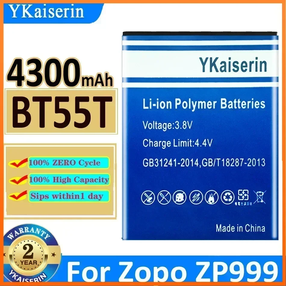 Аккумулятор YKaiserin BT55T 4300 мАч для Zopo 999 998 ZP999 3X ZP3X Zp998 новая батарея + трек-код