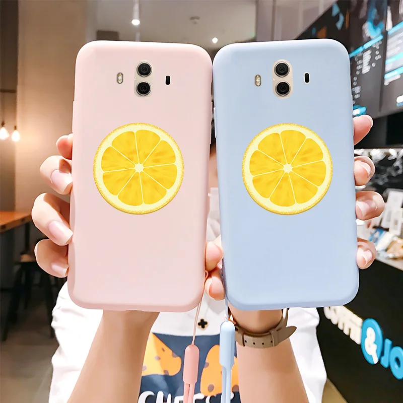 

Orange Case For Huawei Mate 10 20 30 40 E 7 8 9 Pro Plus Silicone Soft Shell Candy Colors For HUAWEI Mate 8 9 10 20 Case