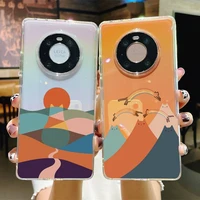 cat mount fuji japan landscape phone case for samsung s20 ultra s30 for redmi 8 for xiaomi note10 for huawei y6 y5 cover