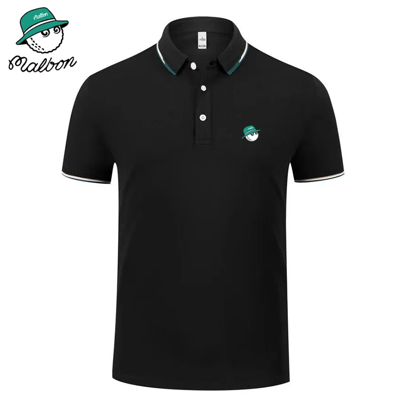 2023 New Summer Brand Embroidered Golf Polo Shirt Men's Hot High Cotton Short Sleeve Breathable Top Business Edition