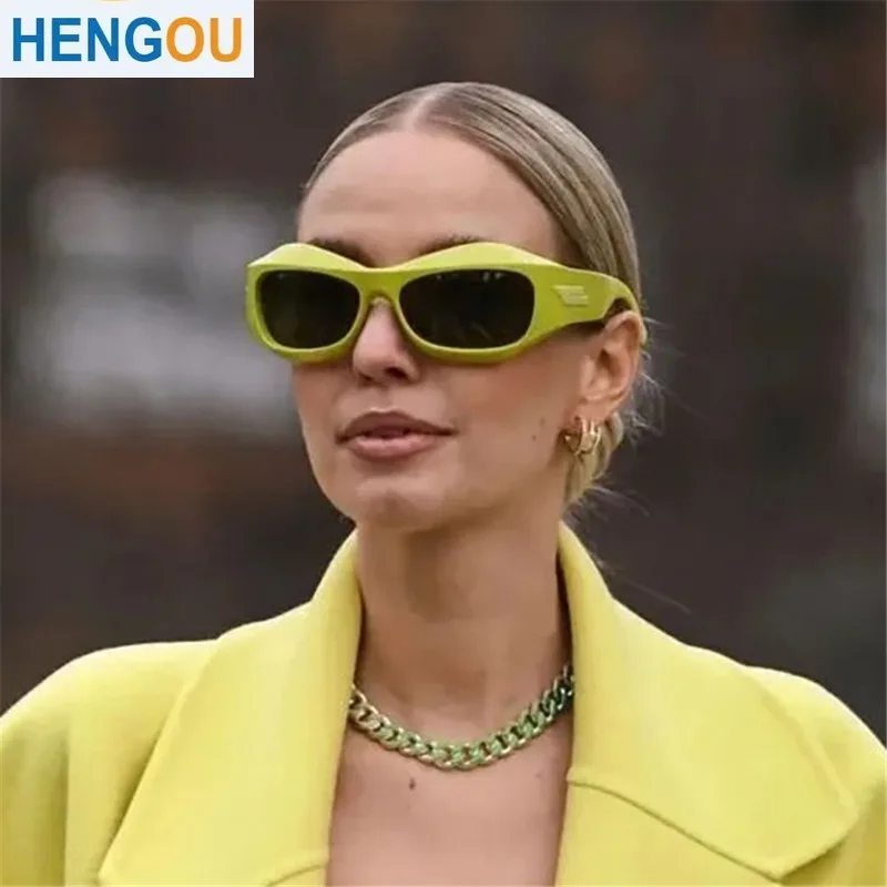

Y2K Punk Sunglasses Oversized Frame Sports Cycling Sun Glasses Men's Driving Sunglasses Street Trendy Shades UV400 Eyewear