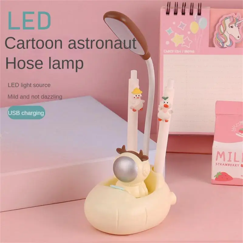 

Compact Table Lamp Pen Holder Astronaut Night Light Astronaut Spaceship Led Light Led Rechargeable Desk Light High Quality
