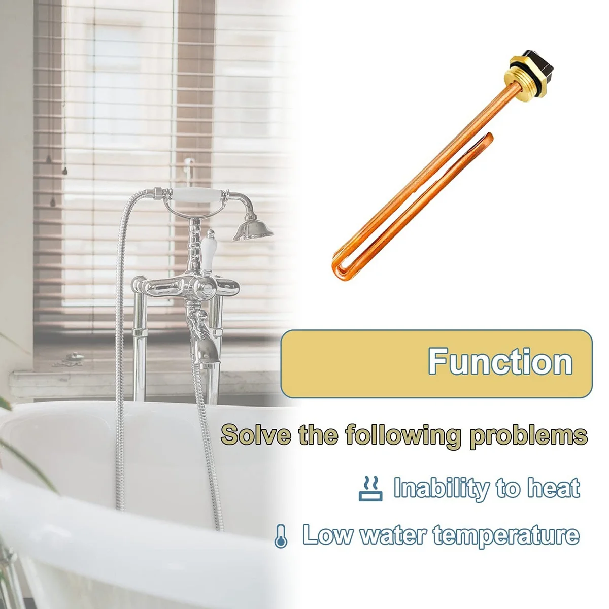 Комплект из 2 элементов водонагревателя HE 55220 подходит для электрического