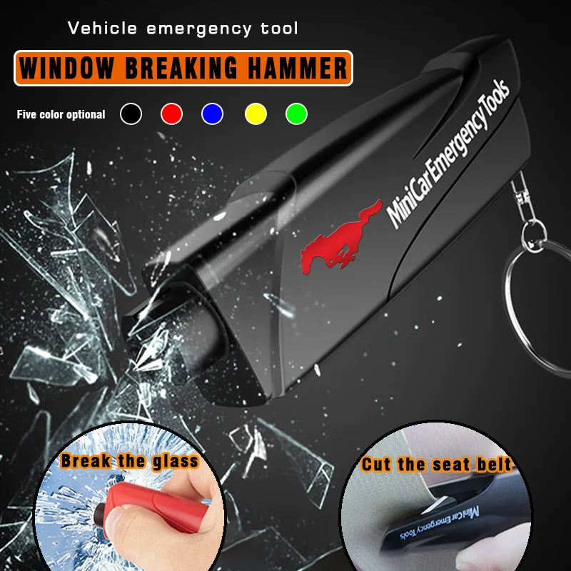 

Multifunction Mini Car Window Breaker Seat Belt Cutter for Mustang Zapatillas Miniatura Gt Shelby 2015 Shelby Mujer Accessories