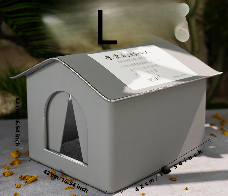 OIMG притулок для кошек водонепроницаемый уличный кошачий домик складной теплый