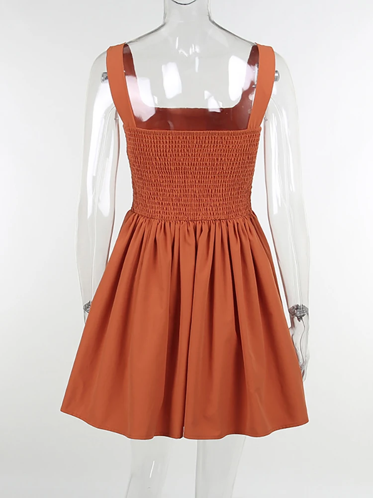 Женское плиссированное платье-корсет элегантное бальное платье без рукавов с