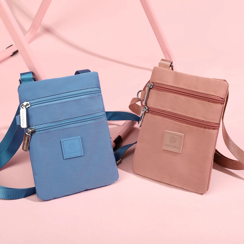 

Simple Women's Bag Oxford Spinning Shoulder Bag Messenger Bag Lady Solid Color Mobile Phone Bags and Purse Female Daily Satchel