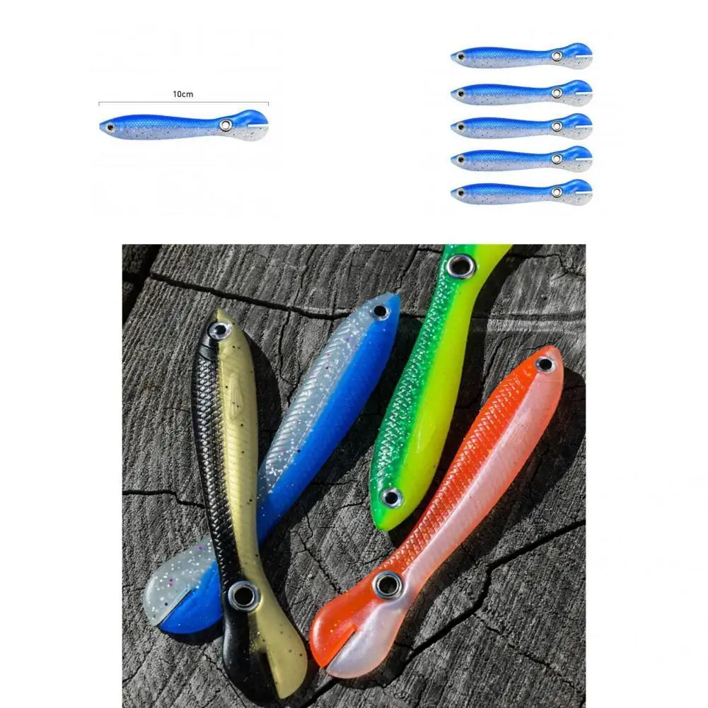 

5Pcs/6g Fake Jig Practical Soft Bionic Artificial Lure Smooth Twitching Fake Lure