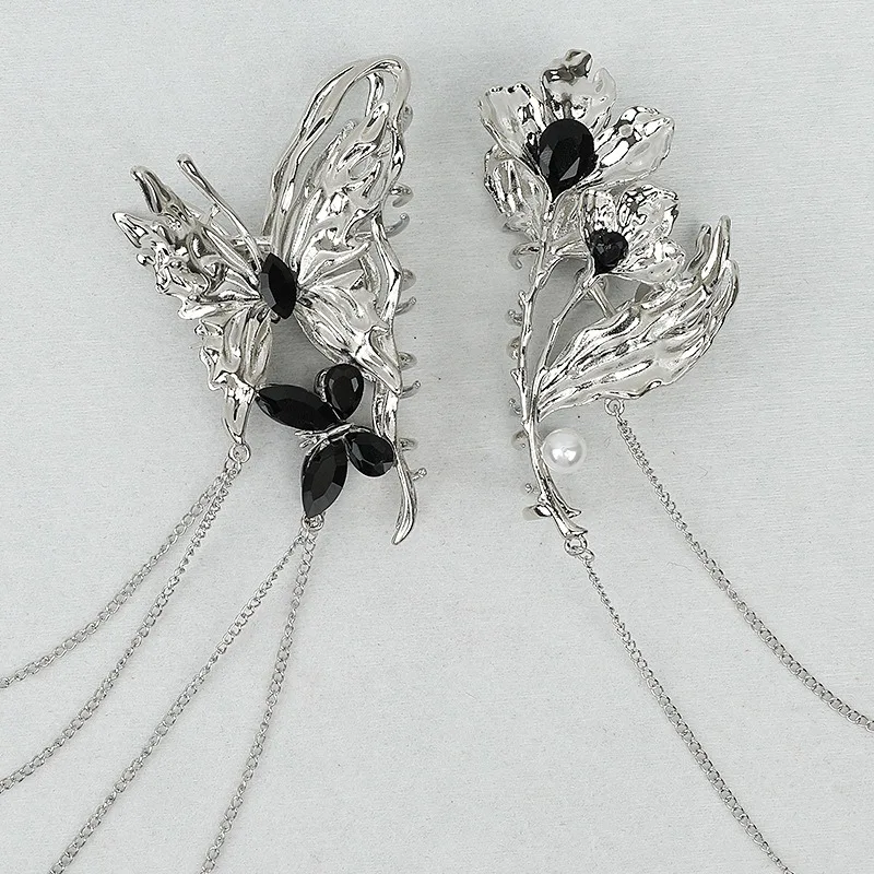 Новая нация китайский стиль бабочка кисточка захватывающая крабовую заколку для