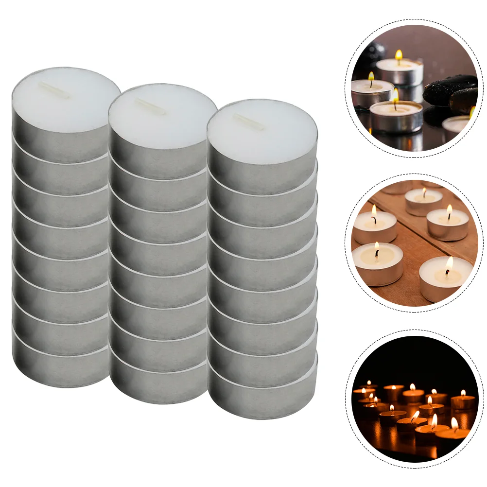 

50pcs Outdoor Portable Household Compact Votive Small Home Accessory Tea