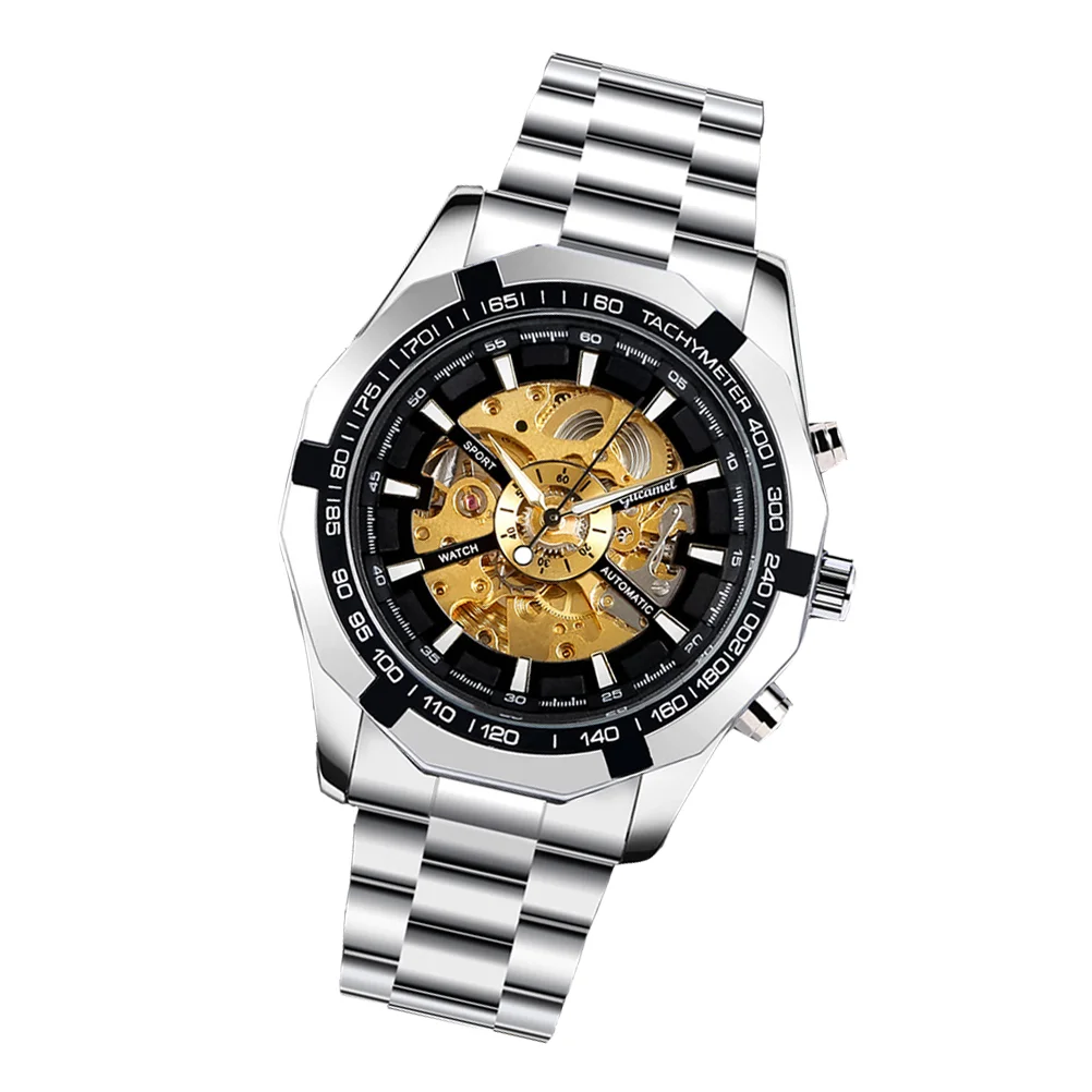 Men's Mechanical Watch Automatic Casual Watches Band Business Stylish Fashion Wrist