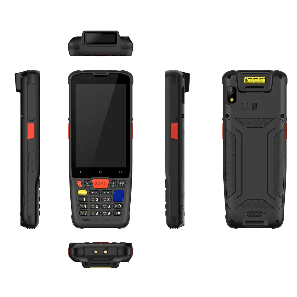 Фото Портативный промышленный смарт-сканер штрих-кодов и QR-кодов (2D) с NFC и RFID на базе Android с резервным аккумулятором №3