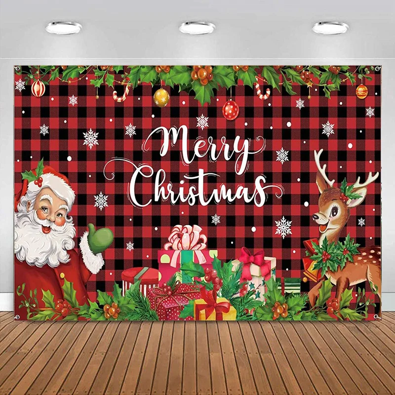 

Винтажный фон с надписью "Merry Christmas"