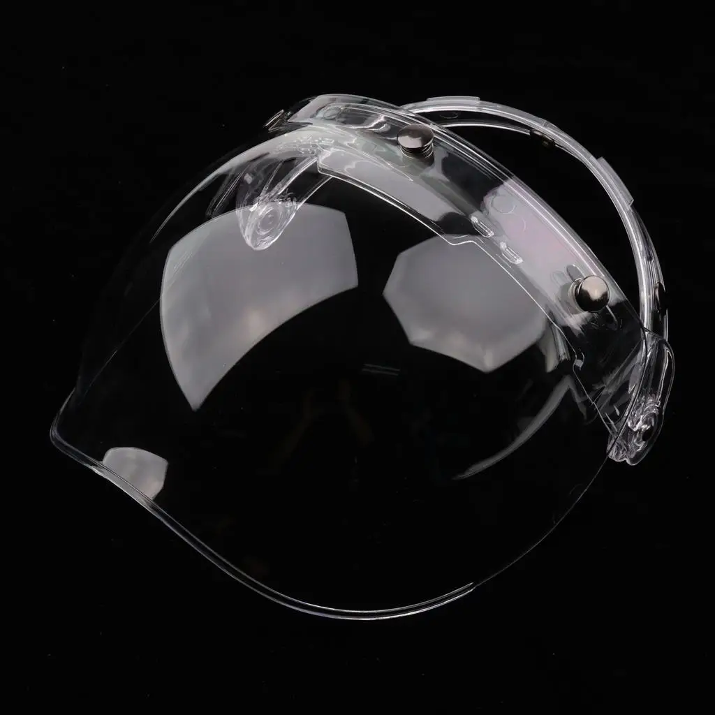 

2 Colors 3 Snap Bubble Replacement Motorcycle Helmet Shield Flip Up Base