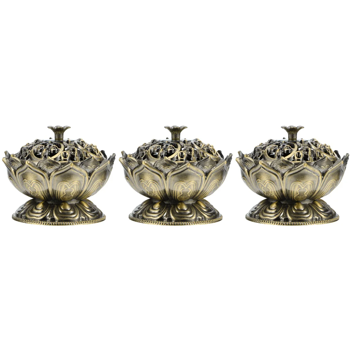 

Holder Lotus Stove Burnercenser Coil Aroma Charcoal Bowl Cone Container Tower Furnace Ash Decoration Burning Zen Diffuser