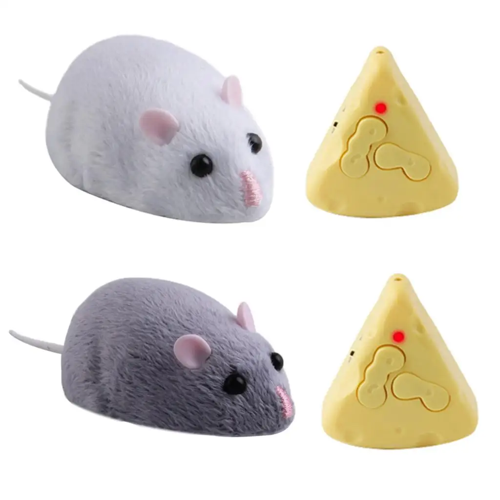 

Mini RC Rat Toy Electronic Remote Control Plush Mouse Cat/Dog Playing Chew Toys Kids Novelty Gift