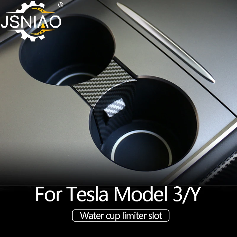 

Car Cup Holder Clip for Tesla Model 3 Y 2021 Car Water Cup Slot Slip Limit Clip ABS Cup Holder Limiter Auto Accessories