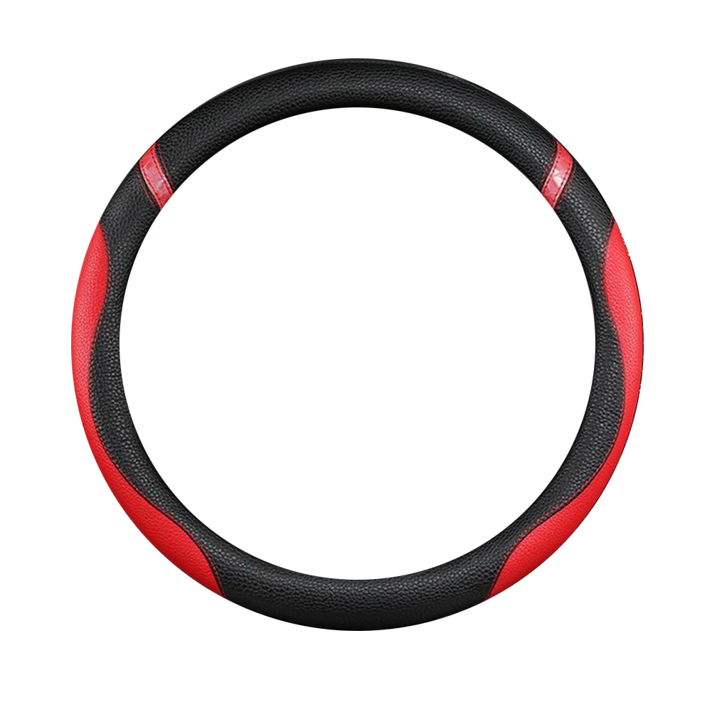 

Car Steering Wheel Cover Universal Leather Steering Covers For Car SUV Vehicle Steering Wheel Trim Shell