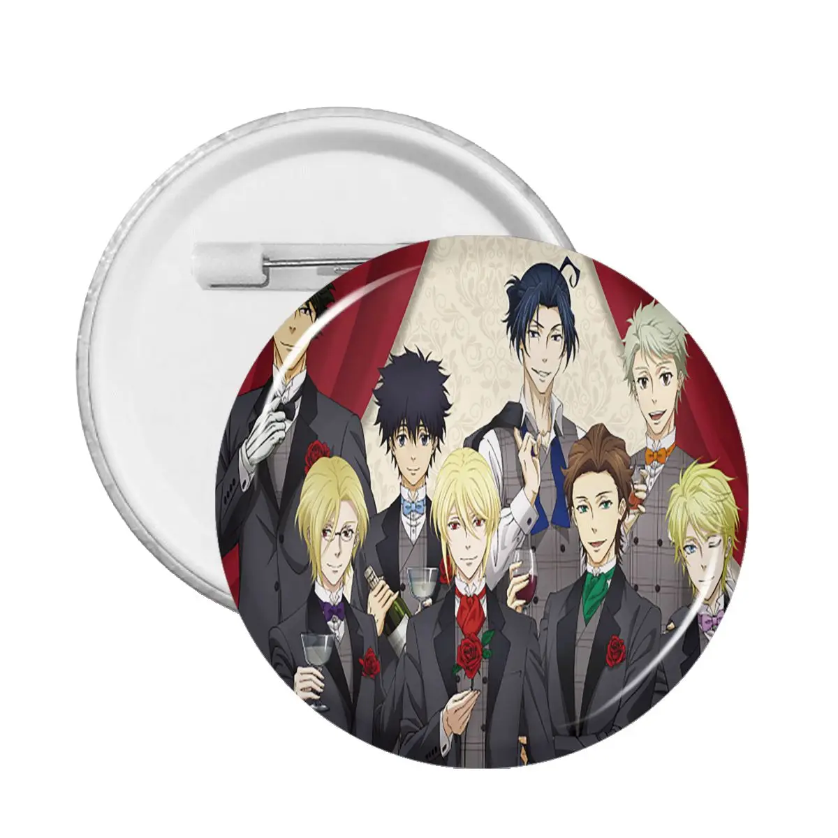 

Japanese Anime Moriarty The Patriot Badge Brooches for Hat Awesome Lapel Pins 59mm Jewelry Accessories Gift