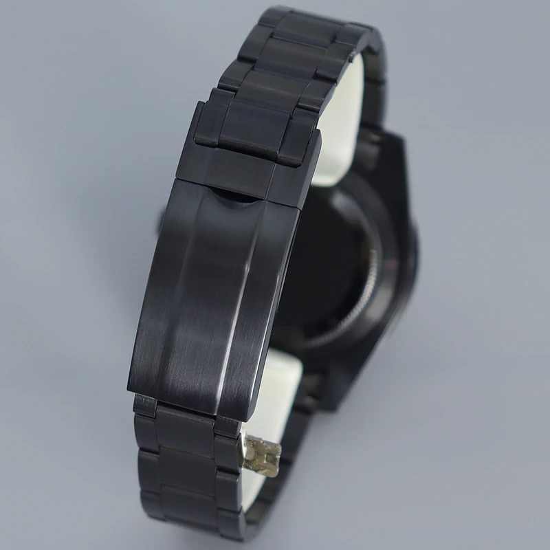 NH35 40 мм ремешок для часов планер Seiko NH36 4R36 8215 2824 черный циферблат 28 5 серебристый