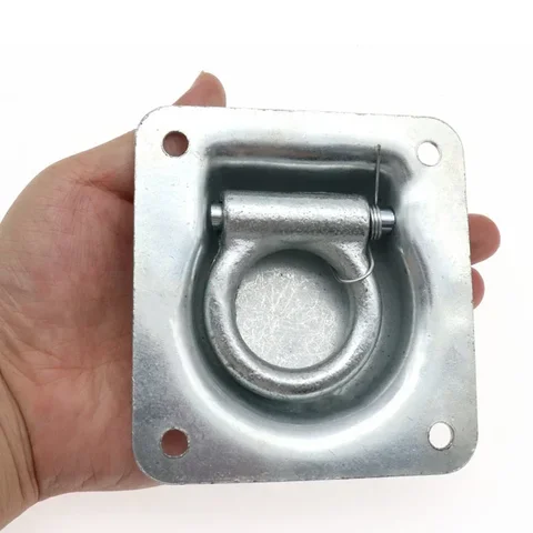 1/2/4 шт. крепление D-образное кольцо Оцинкованная железная Встраиваемая пластина напольная веревочная затягивающая прокладка затягивающий якорь для прицепа грузовика RV ATV