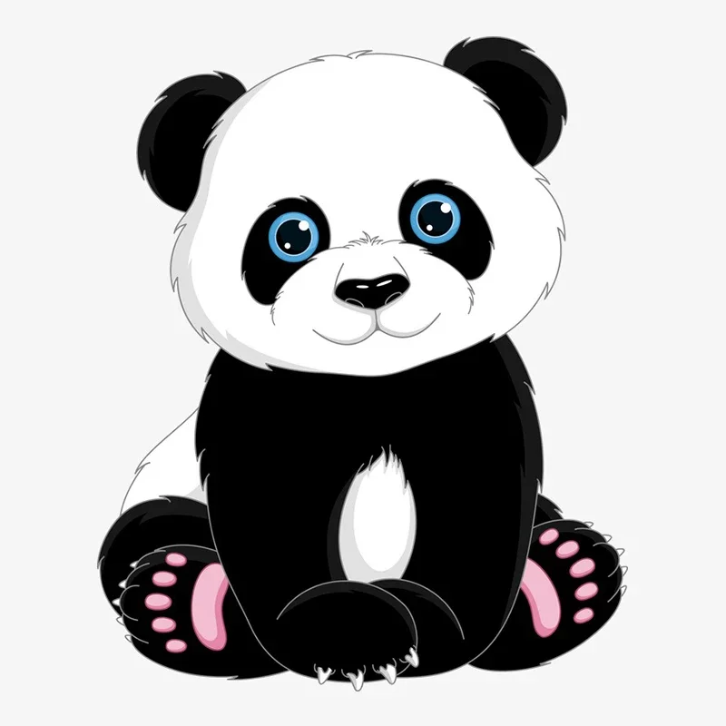 

Милая панда, мультфильм, животное, фотосессия, модное тело, изысканная Автомобильная наклейка, водонепроницаемое украшение для ноутбука