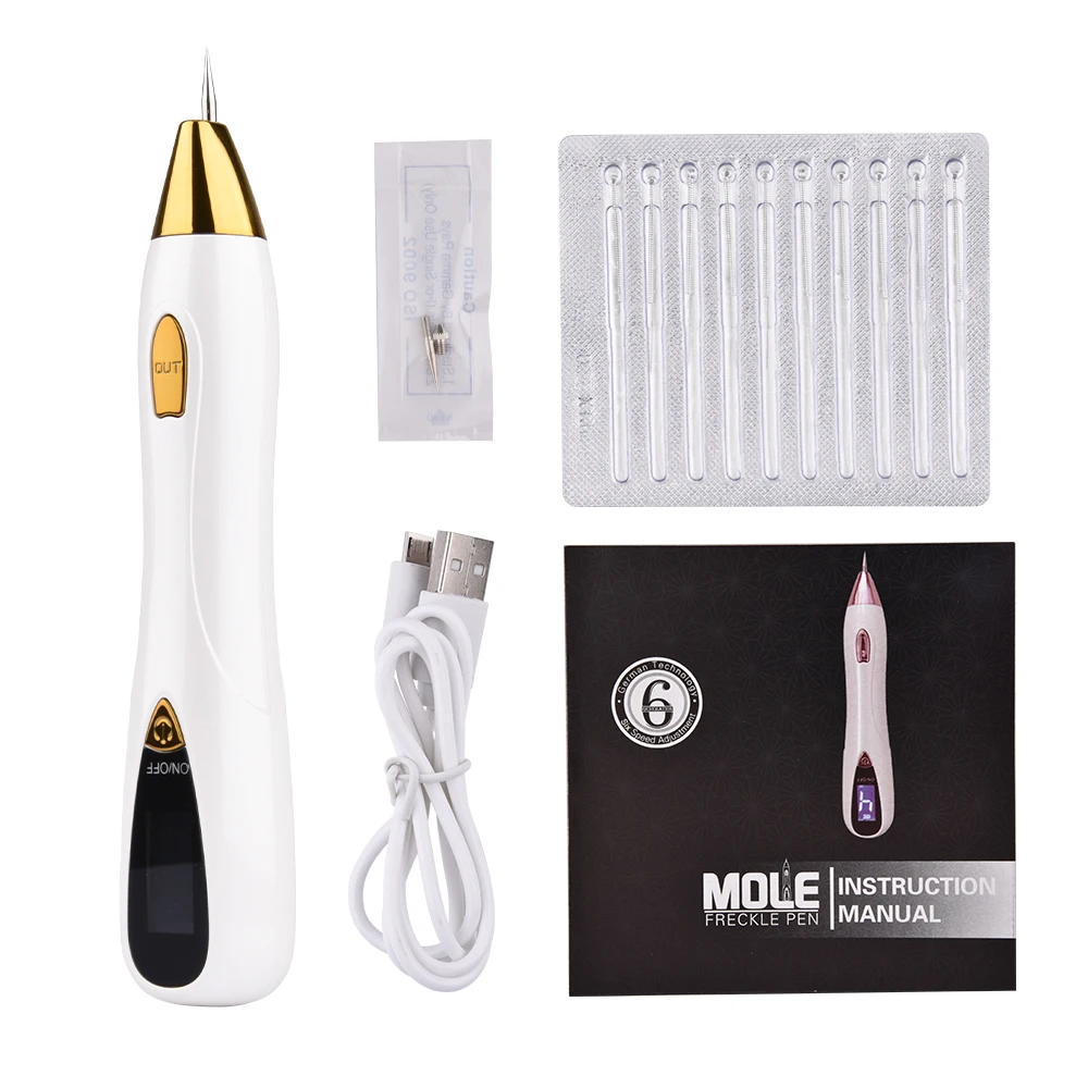 

Skin Care Laser Mole Tattoo Freckle Removal Pen LCD Sweep Spot Mole Removing Wart Corns Dark Spot Remover Salon Beauty Machine
