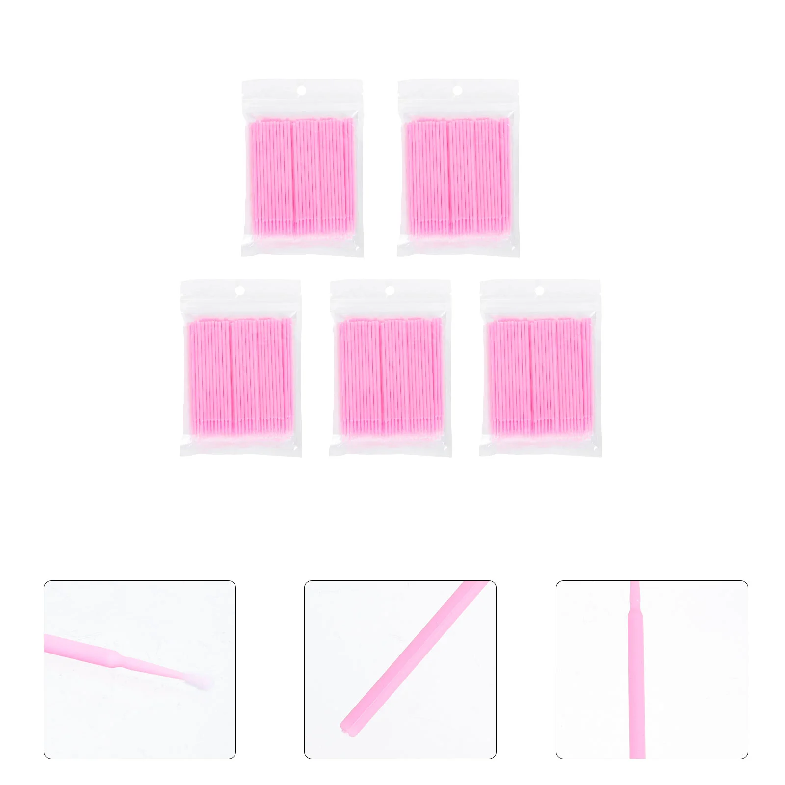 

500Pcs Eyelash Cleaning Rods Cleaning Cotton Sticks Makeup Tools for Cleaning