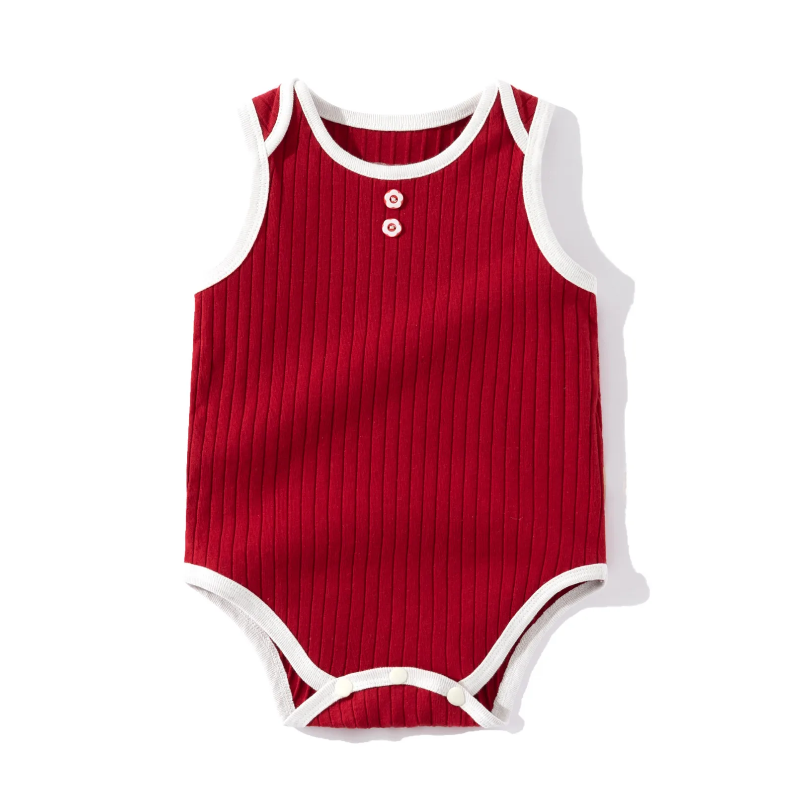 

Baby Girls Bodysuits Newborn Infant Solid Ribbed Sleeveless Rompers Bodysuit Baby Summer Clothes New Born Baby Leotard 0-24M