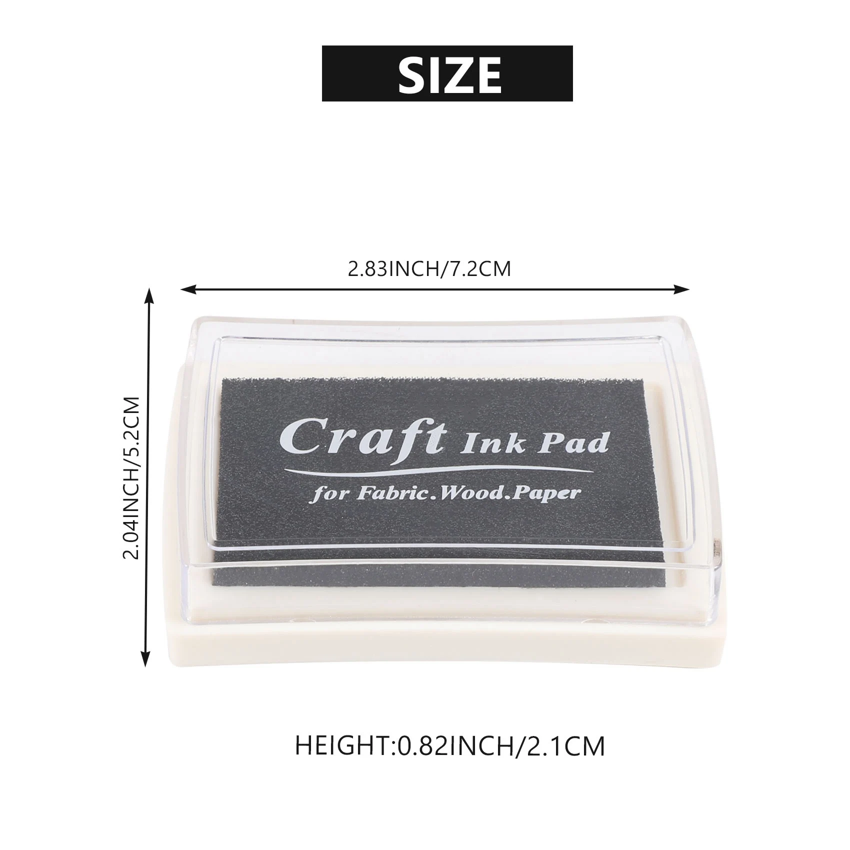 Чёрная чернильная Подушка Inkpad резиновый штамп отпечаток пальца нетоксичный