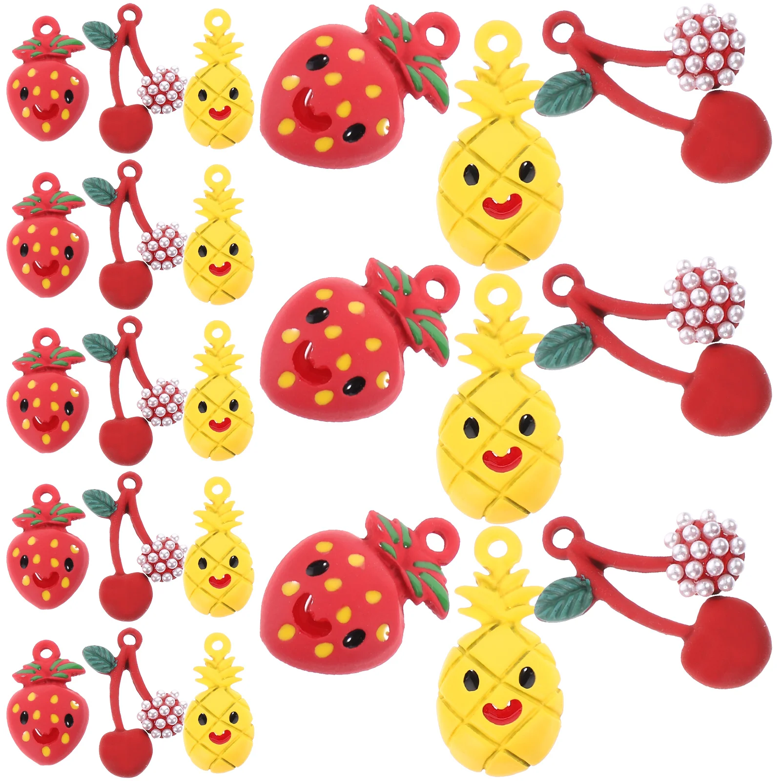 

30 Pcs Hanging Decors Necklace Earrings Adorable Accessories Alloy Charm Handmade Ornaments Necklaces