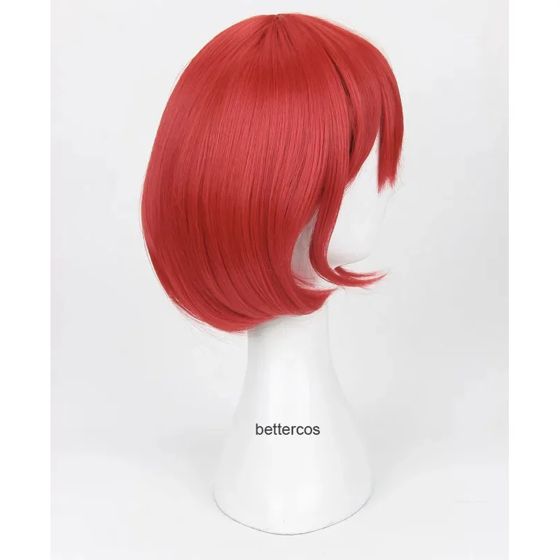 Парик для косплея акагами no Shirayukihime Shirayuki короткий красный термостойкий