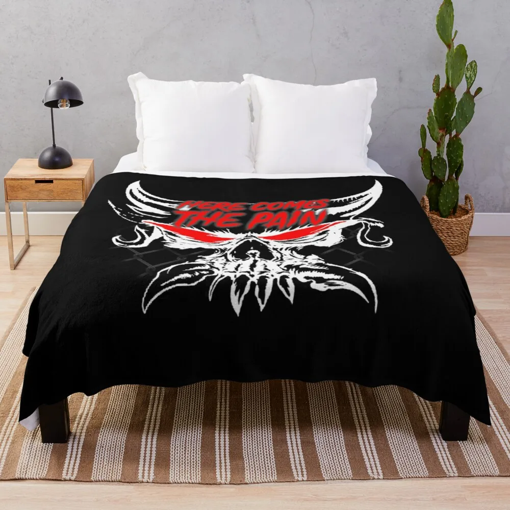 

here comes the Pain Brock Lesnar Wrestling saying Throw Blanket Microfiber