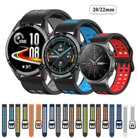 20mm 22mm silicone strap for samsung galaxy watch 3 42mm 46mm active 2 40mm 44mm gear s3 bracelet huawei gt2 pro strap