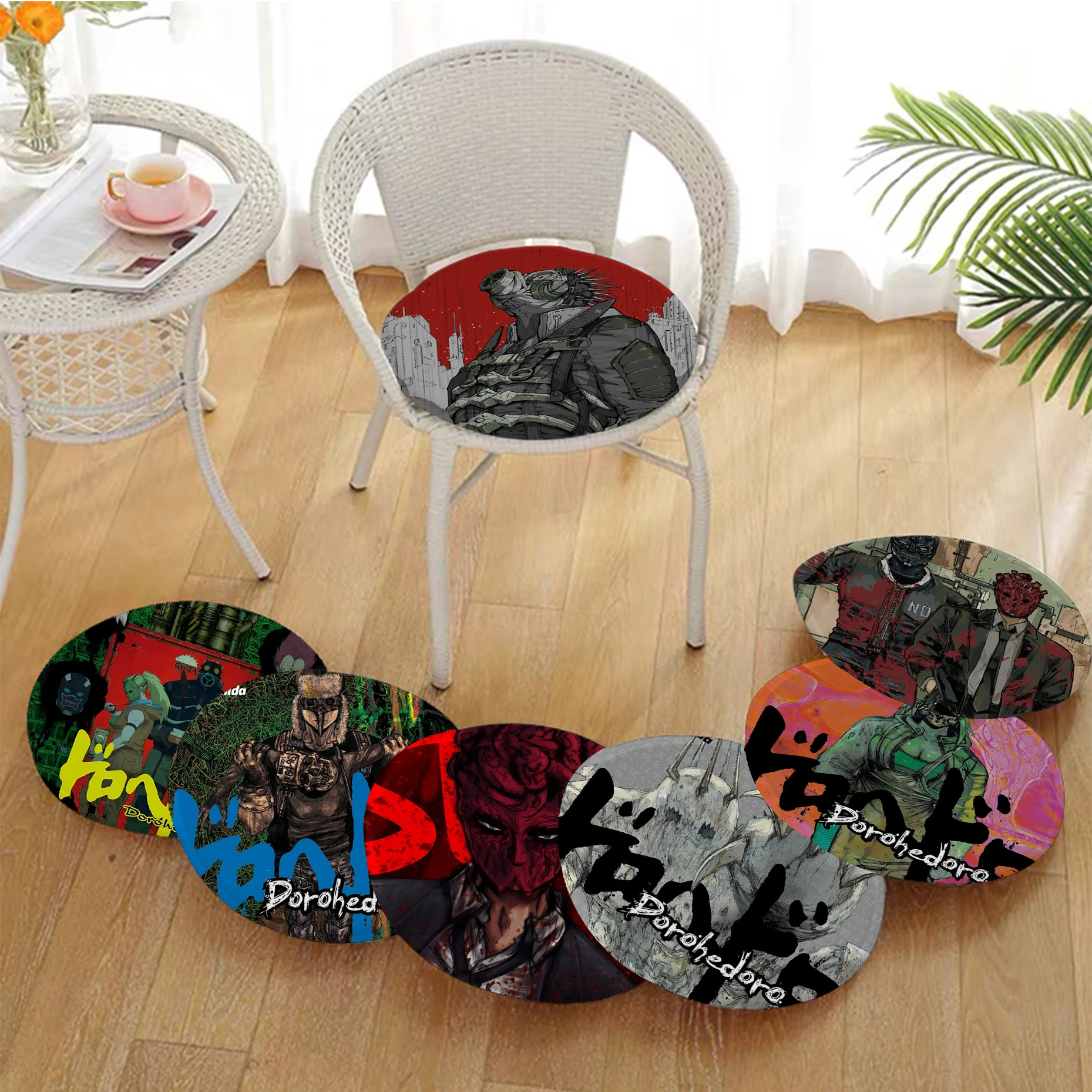 

Dorohedoro Cushion Mat Nordic Printing Fabric Cushion Non-slip Living Room Sofa Decor Students Stool Tatami Office Seat Mat