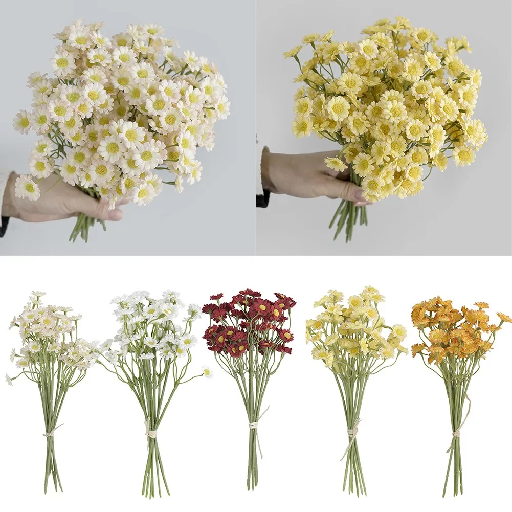 

1 Bunch Artificial Silk Fake Daisy Flowers Bouquet Wedding Party Art Rooms Offices Shops Home Decoration