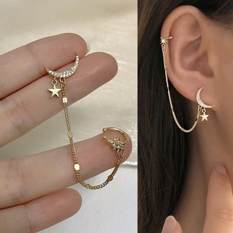 

1 Pc Xingyue Silver Needle Earrings Ear Bone Clip Personalized Jewelry Good Earrings for Women Ear Ring Tassel Earrings Jewelry