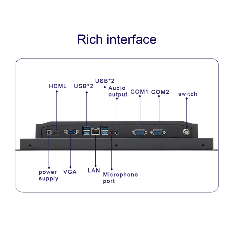Промышленный панельный мини-ПК 21 5 Дюймов Core i3-3217 4G 128GSSD win7/WIN8/Win10/win11pro com2 WiFi 1920*1080 HD