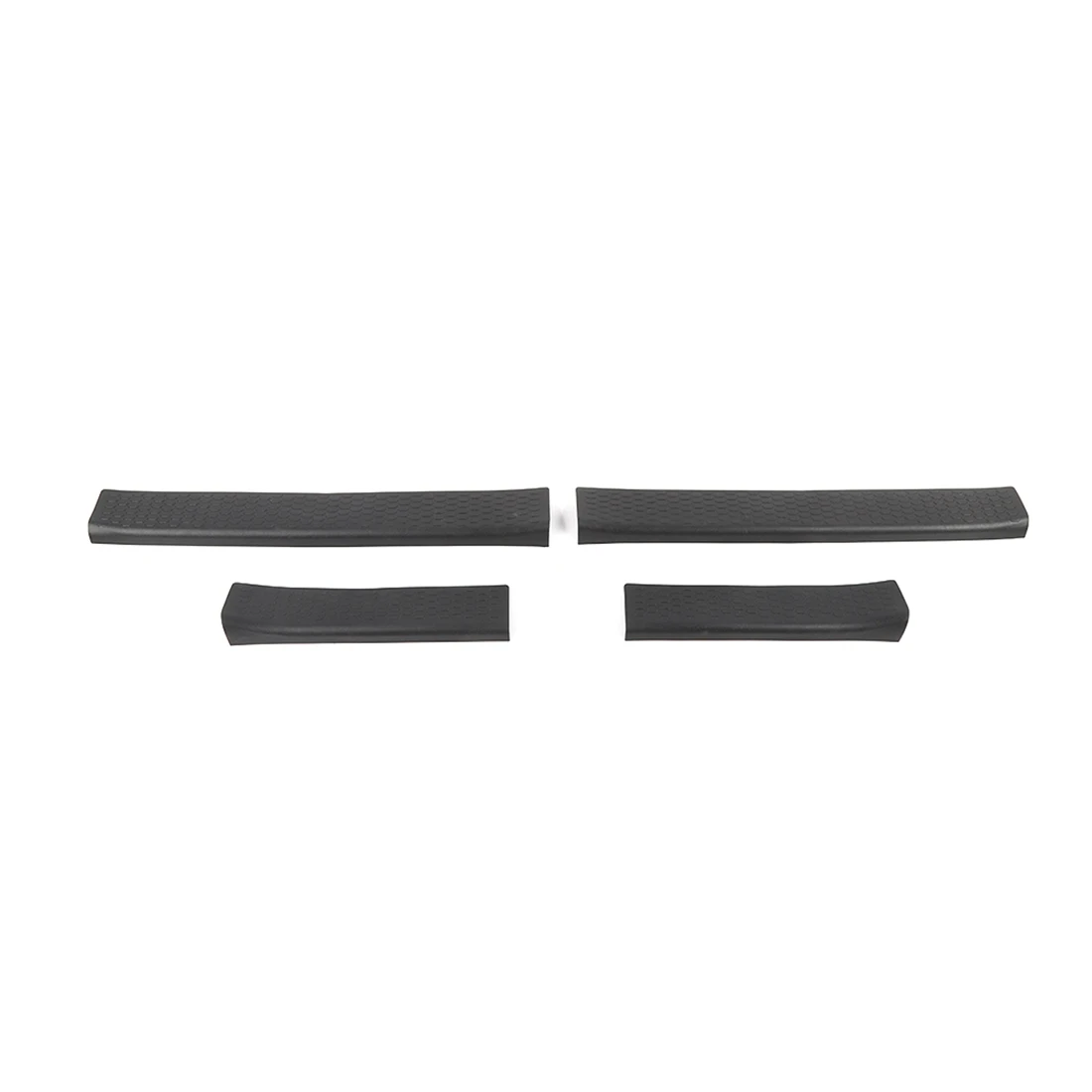 

Car Door Sill Scuff Protector Plates Threshold Guard Stripes for Ford Bronco 2021 2022 Accessories Black 4PCS