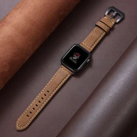 crazy horse strap for apple watch band 44mm 40mm 45mm 41mm 42mm 38mm genuine leather bracelet correa iwatch series 7 se 6 5 4 3