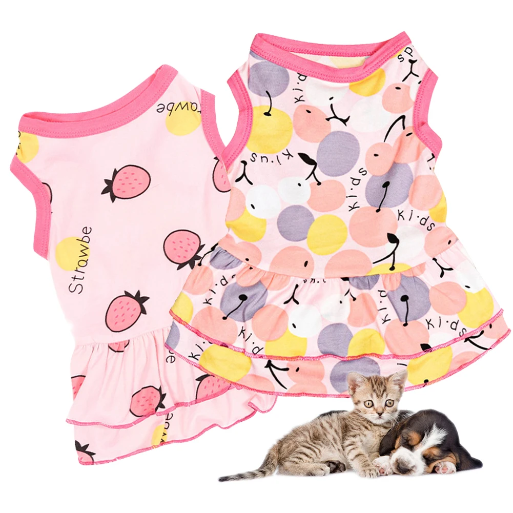 

Summer Pet Dog Dress Pet Skirts Comfortable Soft and Elastic Puppuy Dogs Cats Princess Dress Pet Clothes XS-XL