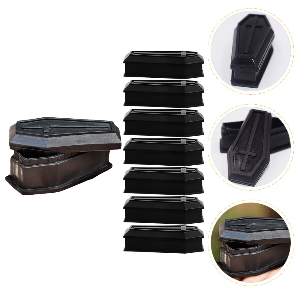 8 шт. Хэллоуин Декор Модель гроба Пластиковые коробки Дом с привидениями Опора