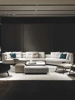 nordic fabric sofa living room creative luxury italian minimalist modern simple curved sofa